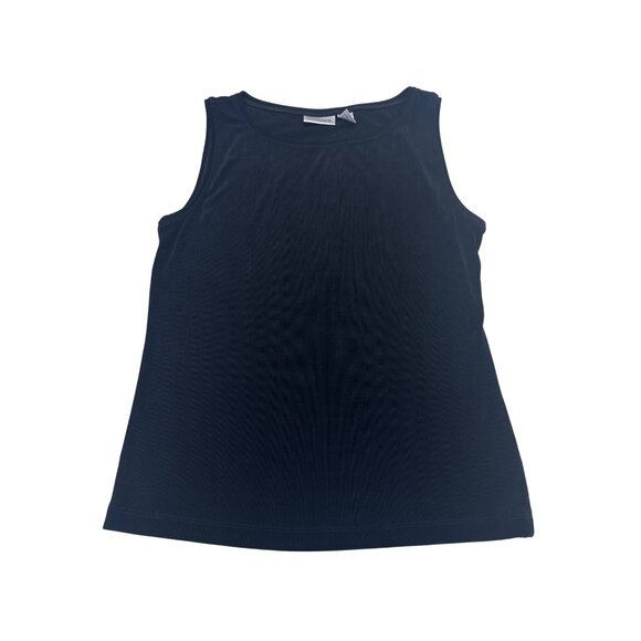 Chico's Travelers Women's Black Sleeveless Top Made In USA, Size 2/US L - Picture 1 of 5